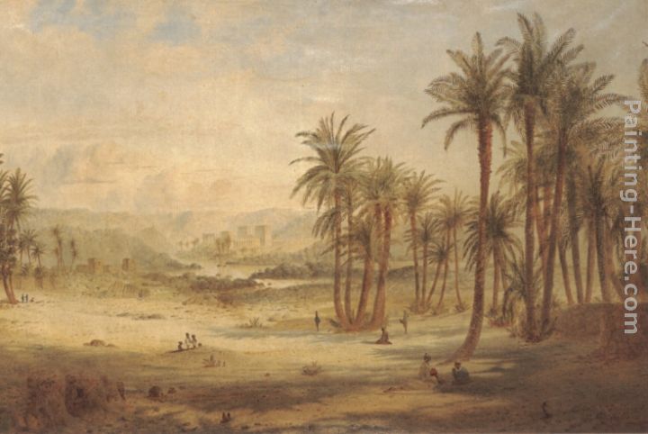 A view of Philae painting - Edward Lear A view of Philae art painting